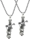DvR ClicK Hanuman Gada Bahubali Locket StainlessSteel ( Pack of 2 )