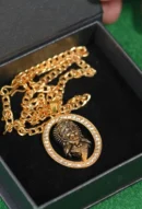 DvR ClicK Pooja Mala Veer Hanuman Ji Locket Chain ( Pack of 1 )