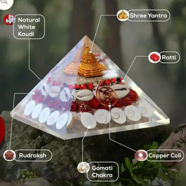 DvR ClicK Yantra Orgonite Pyramid Shree Yantra ( Pack of 1 )