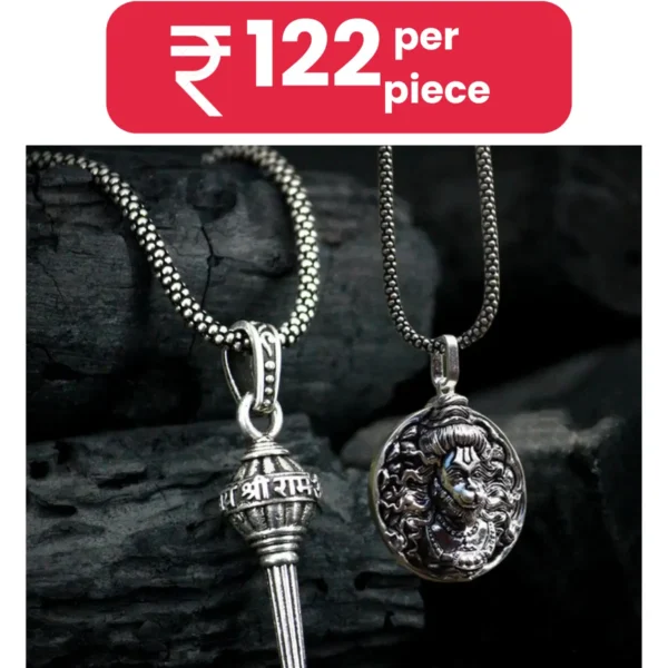 DvR ClicK Pooja Mala HANUMAN PENDANT ( Pack of 2 )